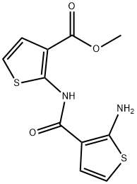 Methyl 2-{[(2-aminothien-3-yl)carbonyl]-amino}thiophene-3-carboxylate Struktur