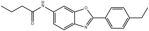 Butanamide, N-[2-(4-ethylphenyl)-6-benzoxazolyl]- (9CI) Struktur