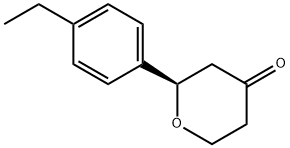 4H-Pyran-4-one,2-(4-ethylphenyl)tetrahydro-,(2R)-(9CI) Struktur