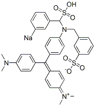 N-メチル-N-[4-[[4-(ジメチルアミノ)フェニル][4-[N-(3-スルホナトベンジル)-N-(3-ソジオスルホベンジル)アミノ]フェニル]メチレン]-2,5-シクロヘキサジエン-1-イリデン]メタンアミニウム