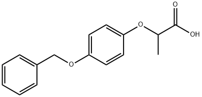 Propionic acid, 2-[p-(benzyloxy)phenoxy]- (6CI) Struktur