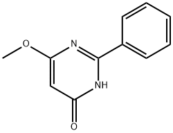 4(1H)-Pyrimidinone, 6-methoxy-2-phenyl- (9CI) Struktur