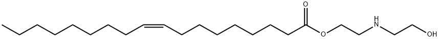 2-[(2-hydroxyethyl)amino]ethyl oleate Struktur