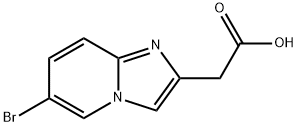 (6-BROMO-IMIDAZO[1,2-A]PYRIDIN-2-YL)-ACETIC ACID Struktur