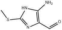 1H-Imidazole-4-carboxaldehyde, 5-amino-2-(methylthio)- (9CI) Struktur