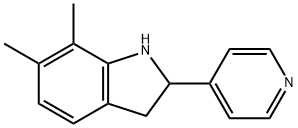 1H-Indole,2,3-dihydro-6,7-dimethyl-2-(4-pyridinyl)-(9CI) Struktur