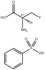 3-fluoro-D-[2-2H]alanine benzenesulphonate Struktur