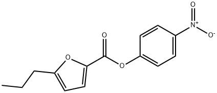 4-nitrophenyl 5-n-propyl-2-furoate Struktur