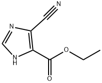 1H-Imidazole-5-carboxylic acid, 4-cyano-, ethyl ester Struktur