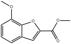 METHYL 7-METHOXYBENZOFURAN-2-CARBOXYLATE Struktur