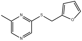 Pyrazine, 2-(2-furanylmethyl)thio-6-methyl- Struktur