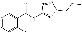 Benzamide, 2-fluoro-N-(2-propyl-2H-tetrazol-5-yl)- (9CI) Struktur