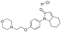 1,4,5,6,7,7a-hexahydro-1-[4-[2-morpholinoethoxy]phenyl]-2H-indol-2-one monohydrochloride Struktur