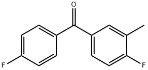 4-fluoro-3-methylphenyl 4-fluorophenyl ketone Struktur