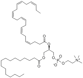 1-palmitoyl-2-docosahexaenoyl-sn-glycero-3-phosphocholine Struktur