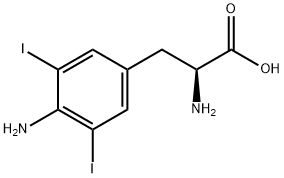 4-AMINO-3 5-DIIODO-L-PHENYLALANINE Struktur