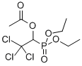 Phosphonic acid, (2,2,2-trichloro-1-hydroxyethyl)-, diethyl ester, ace tate Struktur