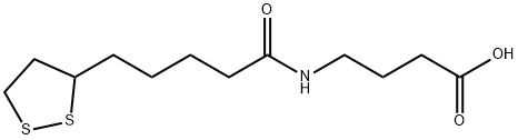 4-[[5-(1,2-Dithiolan-3-yl)-1-oxopentyl]amino]butanoic acid Struktur