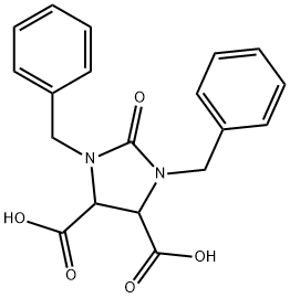 1,3-ジベンジル-2-オキソイミダゾリジン-4,5-ジカルボン酸 化學(xué)構(gòu)造式