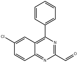 6-Chloro-4-phenylquinazolin-2-carboxaldehyde Struktur