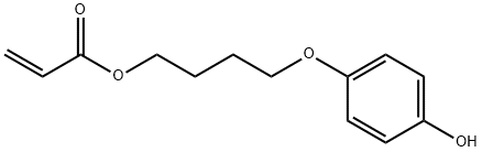 2-Propenoic acid, 4-(4-hydroxyphenoxy)butyl ester Struktur