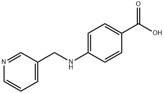 4-((3-pyridinylmethyl)amino)benzoic acid Struktur