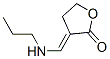 2(3H)-Furanone, dihydro-3-[(propylamino)methylene]-, (3E)- (9CI) Struktur