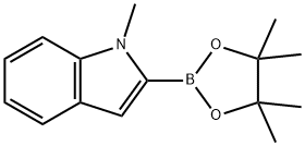 1-Methylindole-2-boronic acid, pinacol ester Struktur