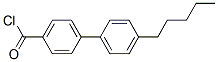 p-Pentylbiphenyl-p'-carbonyl chloride Struktur