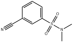 3-cyano-N,N-dimethylbenzenesulfonamide Struktur