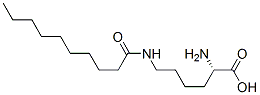 N6-(1-oxodecyl)-L-lysine Struktur