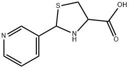 2-(3-PIRIDYL)THIAZOLIDINE-4-CARBOXYLIC ACID Struktur