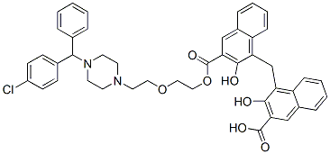 Hydroxyzine pamoate (ester) Struktur