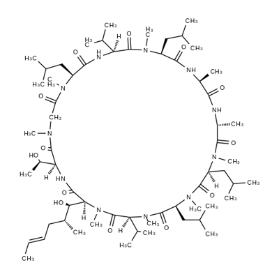 (3R,4R)-3-ヒドロキシ-N-メチル-5-[(E)-1-プロペニル]-シクロ(L-Leu-L-Thr-Sar-N-メチル-L-Leu-L-Val-N-メチル-L-Leu-L-Ala-D-Ala-N-メチル-L-Leu-N-メチル-L-Leu-N-メチル-L-Val-) price.