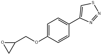 4-[4-(OXIRAN-2-YLMETHOXY)PHENYL]-1,2,3-THIADIAZOLE Struktur