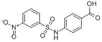 4-(3-NITRO-BENZENESULFONYLAMINO)-BENZOIC ACID Struktur