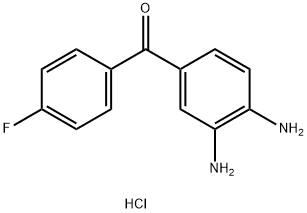 (3,4-DIAMINOPHENYL)(4-FLUOROPHENYL)METHANONE MONOHYDROCHLORIDE Structure