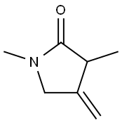 2-Pyrrolidinone,1,3-dimethyl-4-methylene-(9CI) Struktur