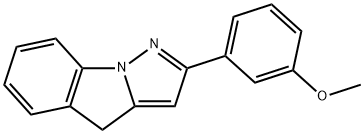 2-(3-Methoxyphenyl)-4H-pyrazolo[1,5-a]indole Struktur