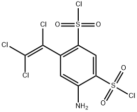 4-amino-6-(trichlorovinyl)benzene-1,3-disulphonyl dichloride