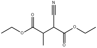 Butanedioic acid, 2-cyano-3-methyl-, diethyl ester (9CI) Struktur