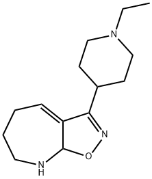 5H-Isoxazolo[5,4-b]azepine,3-(1-ethyl-4-piperidinyl)-6,7,8,8a-tetrahydro-(9CI) Struktur