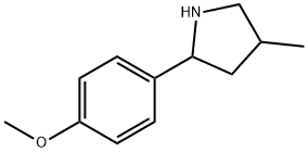 Pyrrolidine, 2-(4-methoxyphenyl)-4-methyl- (9CI) Struktur