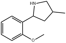 Pyrrolidine, 2-(2-methoxyphenyl)-4-methyl- (9CI) Struktur