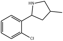 Pyrrolidine, 2-(2-chlorophenyl)-4-methyl- (9CI) Struktur