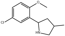 Pyrrolidine, 2-(5-chloro-2-methoxyphenyl)-4-methyl- (9CI) Struktur