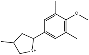 Pyrrolidine, 2-(4-methoxy-3,5-dimethylphenyl)-4-methyl- (9CI) Struktur