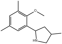 Pyrrolidine, 2-(2-methoxy-3,5-dimethylphenyl)-4-methyl- (9CI) Struktur