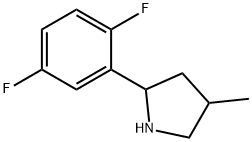 Pyrrolidine, 2-(2,5-difluorophenyl)-4-methyl- (9CI) Struktur