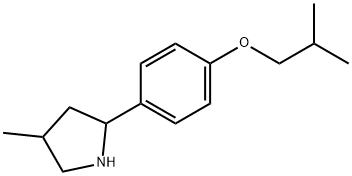 Pyrrolidine, 4-methyl-2-[4-(2-methylpropoxy)phenyl]- (9CI) Struktur